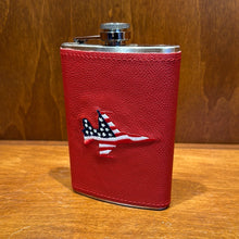 Load image into Gallery viewer, Winston Stainless Leather Wrap Flask
