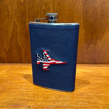 Load image into Gallery viewer, Winston Stainless Leather Wrap Flask