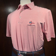 Load image into Gallery viewer, Vineyard Vines Heathered Winstead Stripe Polo