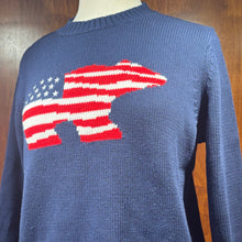 Load image into Gallery viewer, Duffield Lane Women's Sport Crew Patriot Bear Icon Sweater