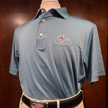 Load image into Gallery viewer, FootJoy MicroFeeder Stripe Lisle Polo