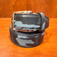 Load image into Gallery viewer, Antas Custom Fit Belt - Navy Blue Camouflage w/ Navy Stitching