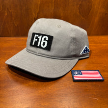 Load image into Gallery viewer, Pukka Mid Crown Fighter "F16" w/ Flag Patch Cap