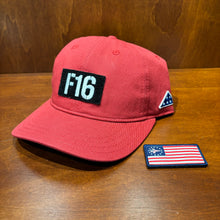 Load image into Gallery viewer, Pukka Mid Crown Fighter "F16" w/ Flag Patch Cap