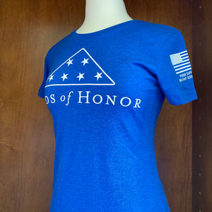 St. Andrews Next Level Premium Fitted Crew Women's Tee Shirt / Limited Release Folds of Honor