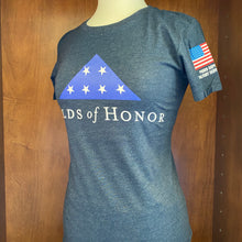 Load image into Gallery viewer, St. Andrews Women&#39;s Next Level Premium Fitted Crew Tee Shirt / Folds of Honor
