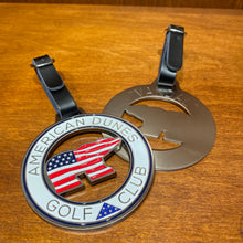 Load image into Gallery viewer, Ahead Patriot Bear Cut-Through Circle Bag Tag "Personalized with Your Callsign"