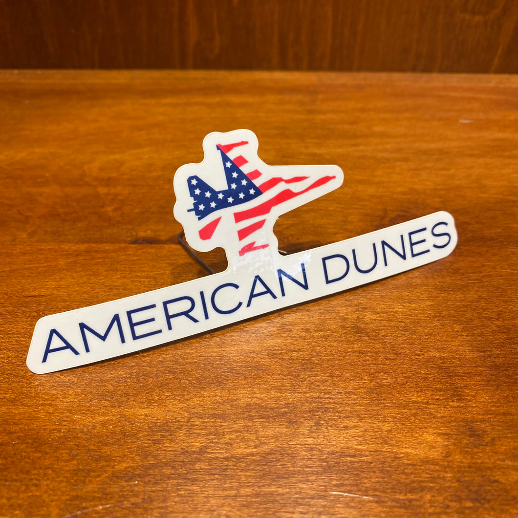 American Dunes Patriot Jet Lockup Sticker