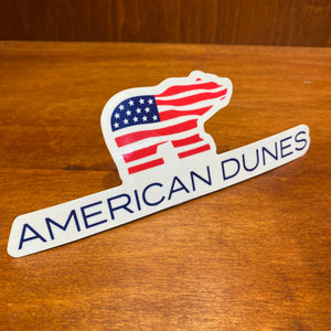 American Dunes Patriot Bear Lockup Sticker