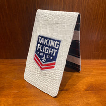 Load image into Gallery viewer, Winston "Taking Flight" Inaugural Patch Gator Yardage Book & Scorecard Holder