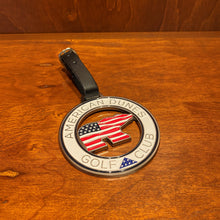 Load image into Gallery viewer, Ahead Patriot Bear Cut-Through Circle Bag Tag "Personalized with Your Callsign"