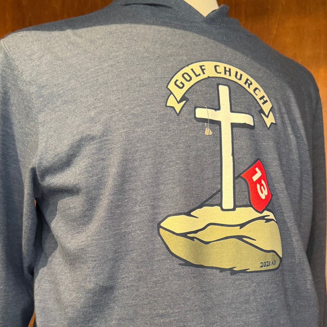 American Dunes “GOLF CHURCH” Long Sleeve Hooded-T by T|Tycoon