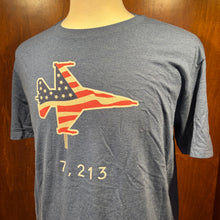 Load image into Gallery viewer, American Dunes "Jet Tee 7,213" Crew T-Shirt by T|Tycoon
