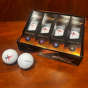 Titleist Golf Balls PRO V1 Dozen w/ Patriot Jet Logo