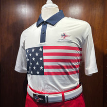 Load image into Gallery viewer, Puma Volition Stars &amp; Bars Golf Polo
