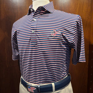 Turtleson Sherman Stripe Performance Polo