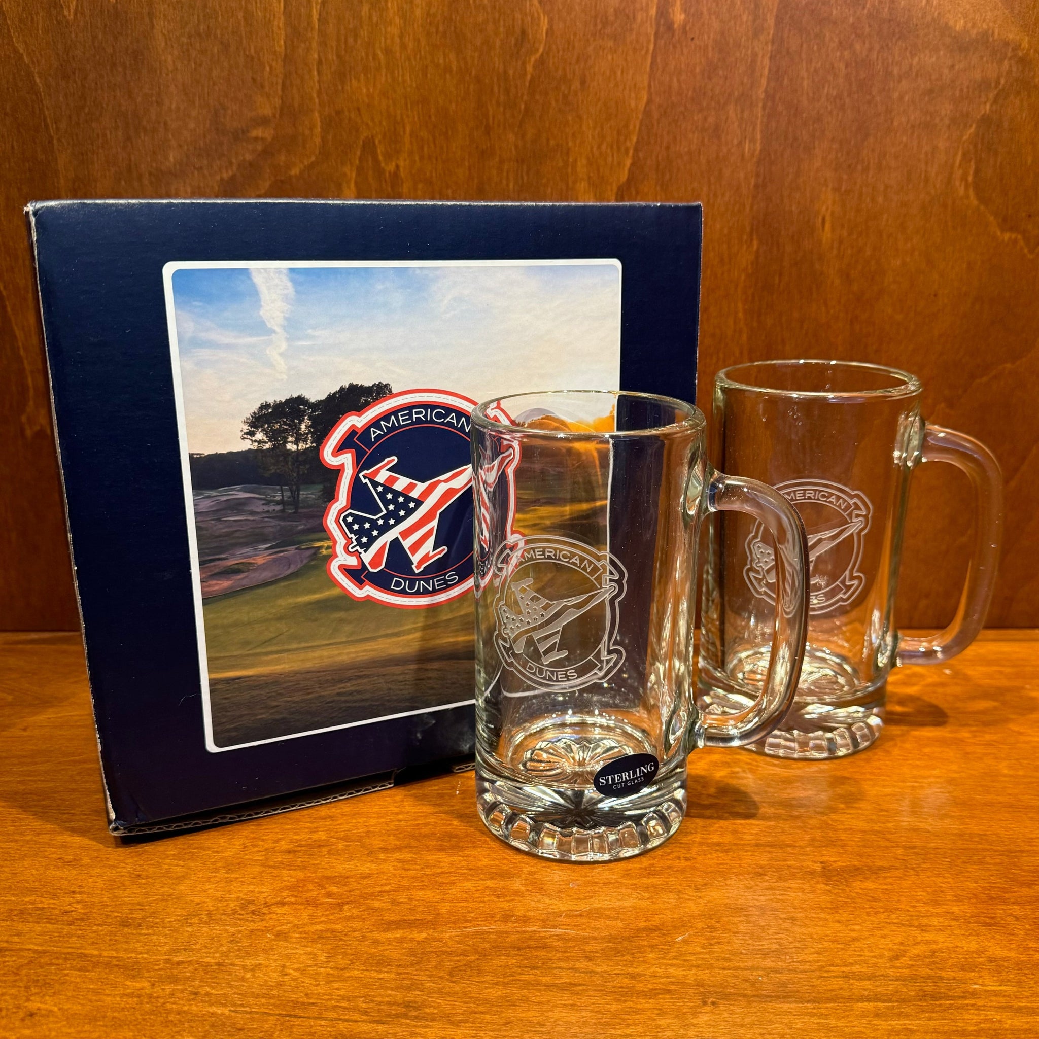 Sterling Cut Glass Tankard Mug