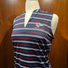 Load image into Gallery viewer, Puma W Sleeveless Striped Volition Polo
