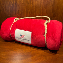 Load image into Gallery viewer, Ahead Sherpa Blanket with Vintage Label
