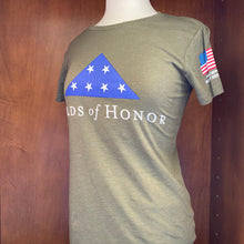 Load image into Gallery viewer, St. Andrews Next Level Premium Fitted Crew Women&#39;s Tee Shirt / Folds of Honor
