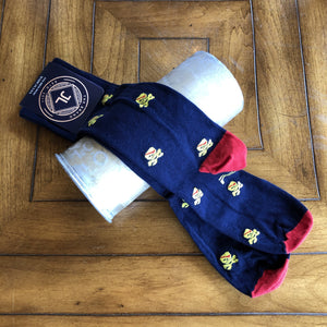 JL The Brand Sock Navy/Yellow/Red