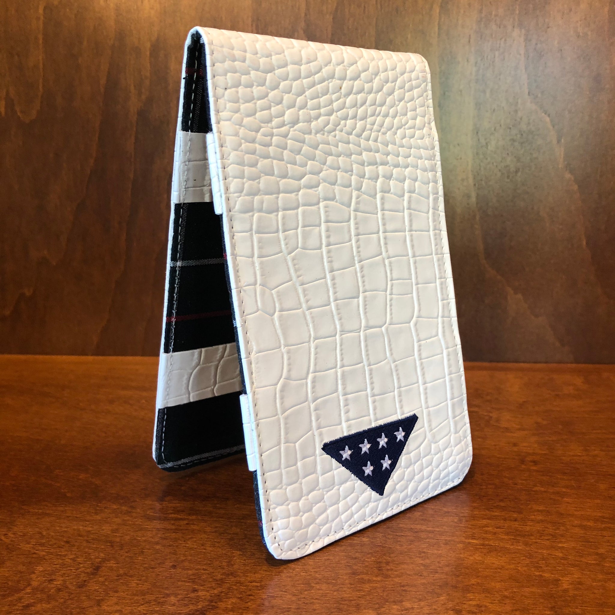 Scorecard Holder & Yardage Book Signature Series Black Alligator