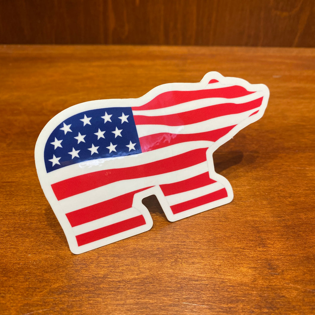 American Dunes Patriot Bear Sticker